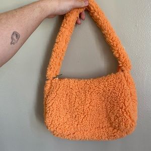 SHEIN faux fur purse